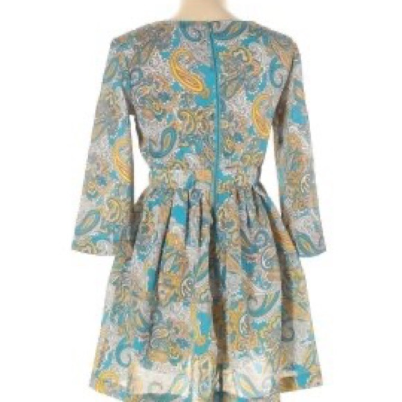 H&M Paisley Print Babydoll Dress Size 2 - Picture 2 of 9
